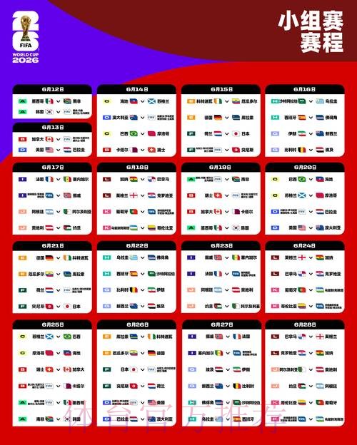 2026世界杯完整赛程下载